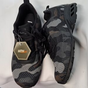 HQ Black and Gray Camouflage Athletic Shoes
